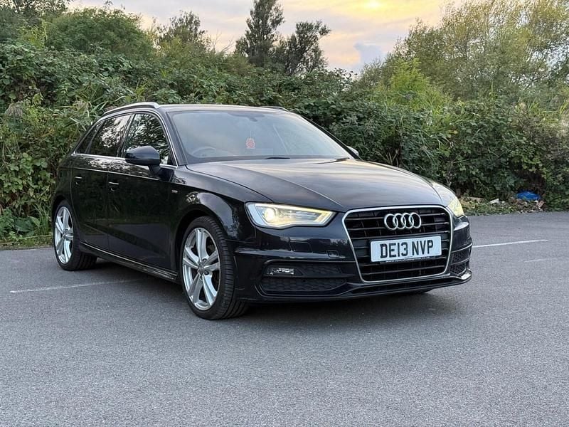 Black Used 2013 Audi A3 Sportback S-Line Hatchback | £7,995 (Expensive) - Image 1/4