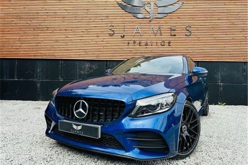 Blue Used 2019 Mercedes C300 AMG line Sedan | £18,490 (Good price) - Image 1/4