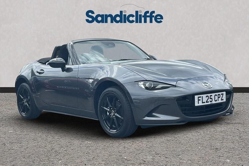 Special metallic machine grey New 2025 Mazda MX5 Cabriolet | £24,600 (Super price) - Image 1/4