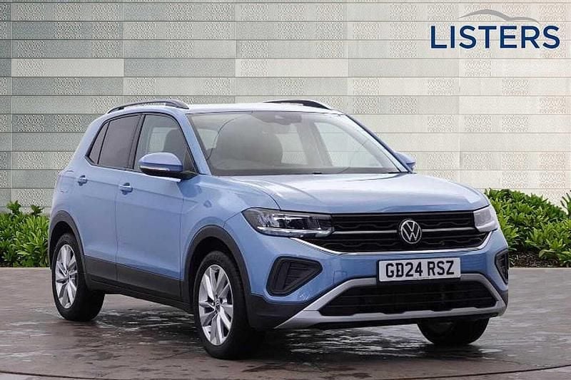 Clear blue metallic Used 2024 VW T-Cross Match SUV | £19,600 - Image 1/4