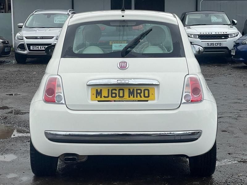 Used Fiat 500 Lounge 69 HP (50 kW) 2010 White Hatchback