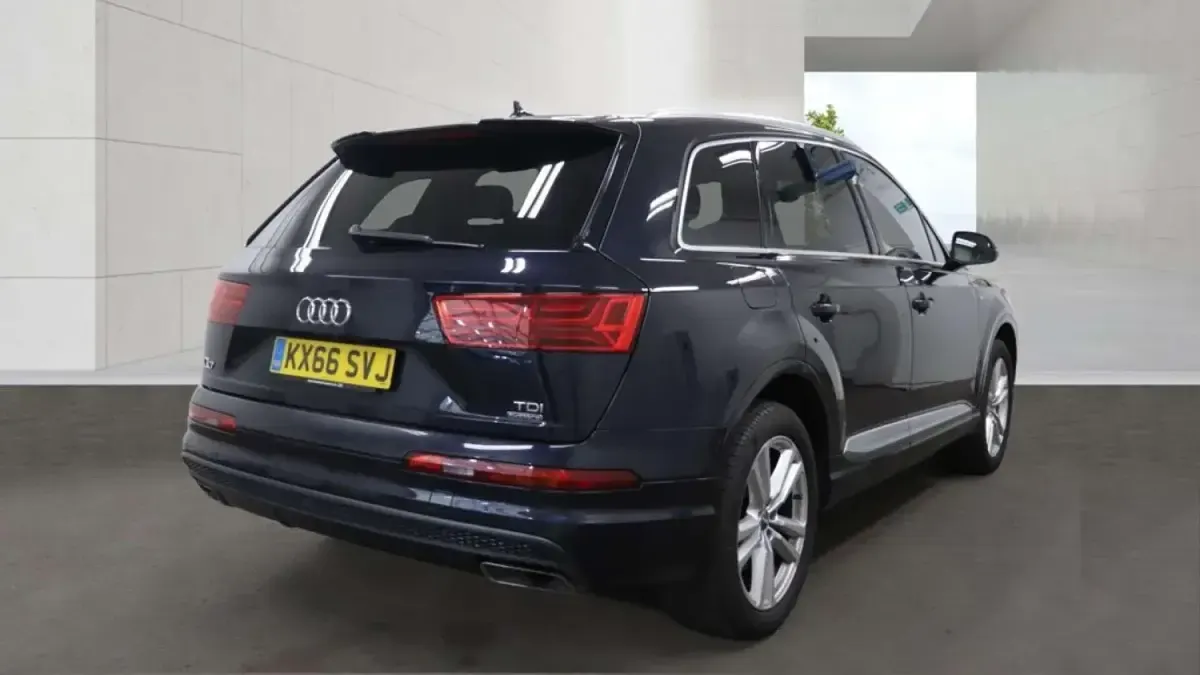 Begagnad Audi Q7 S-Line 2016 Blå SUV