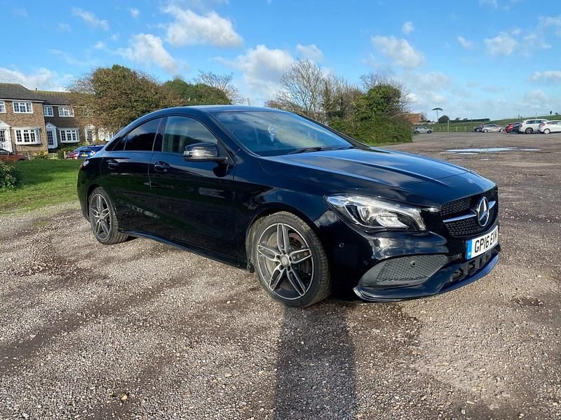 Black Used 2016 Mercedes CLA180 AMG line Sedan | £12,995 (Fair price) - Image 1/4