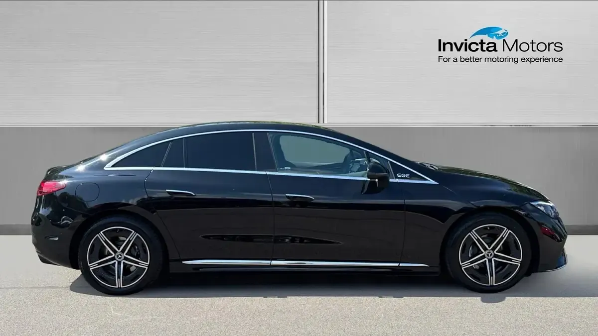 Used Mercedes EQE300 AMG line 180 kW (245 HP) 2023 Cosmos black metallic Sedan