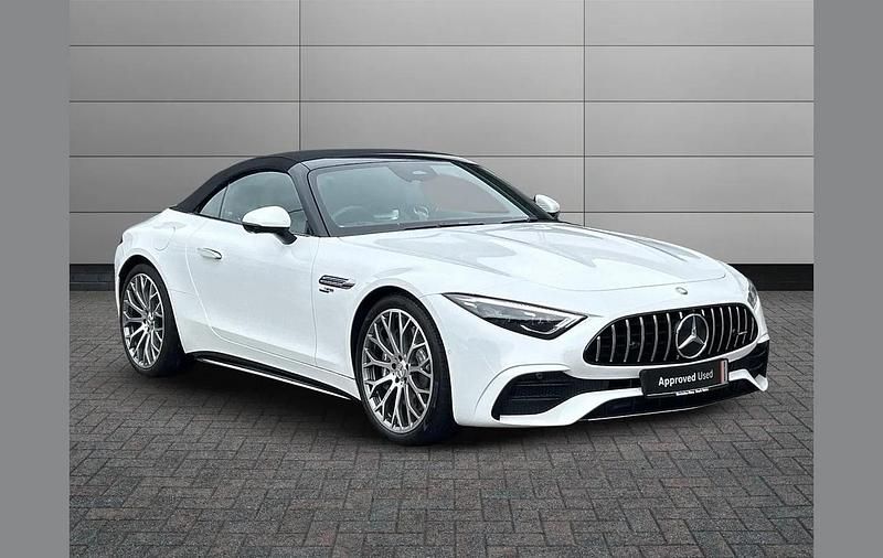 White Used 2025 Mercedes SL43 AMG Cabriolet | £87,995 (Good price) - Image 1/4