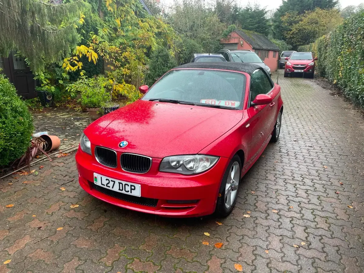 Used BMW 118 Cabriolet Sport Line 2009 Red Cabriolet