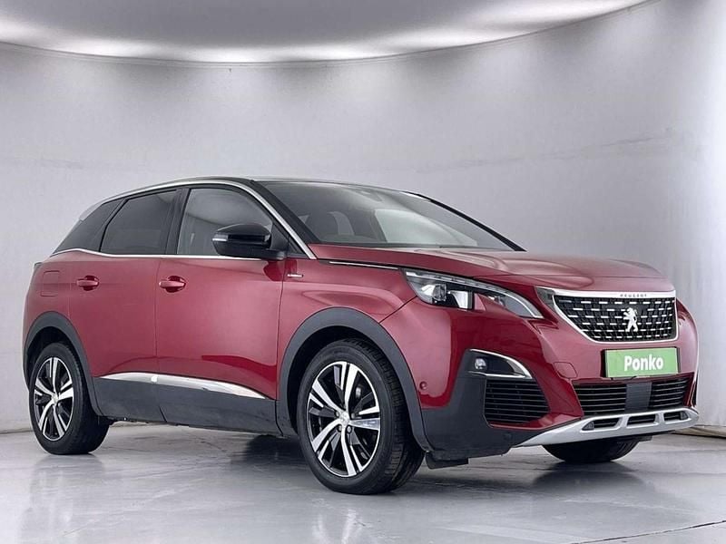 Red Used 2017 Peugeot 3008 GT-line SUV | £8,220 (Fair price) - Image 1/3
