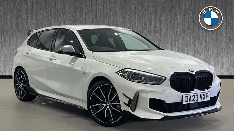 White Used 2023 BMW M135 Shadowline Hatchback | £30,799 (Fair price) - Image 1/4