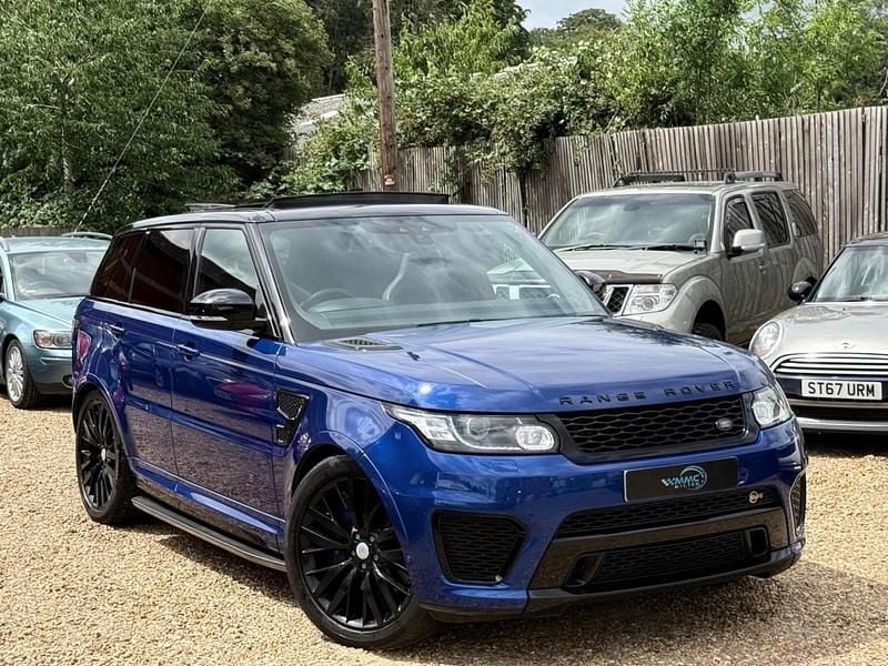 Blue Used 2017 Land Rover Range Rover Sport SVR SUV | £31,995 (Super price) - Image 1/4