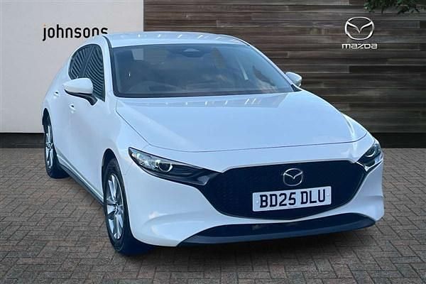 White Used 2025 Mazda 3 Prime-Line Hatchback | £19,787 - Image 1/4