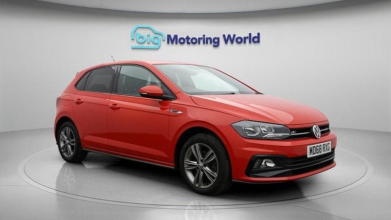 Used VW Polo R-line 115 HP (84 kW) 2019 Red Hatchback