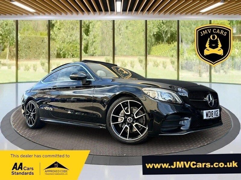 Black Used 2018 Mercedes C200 AMG Line Premium Plus Coupe | £19,975 (Expensive) - Image 1/2