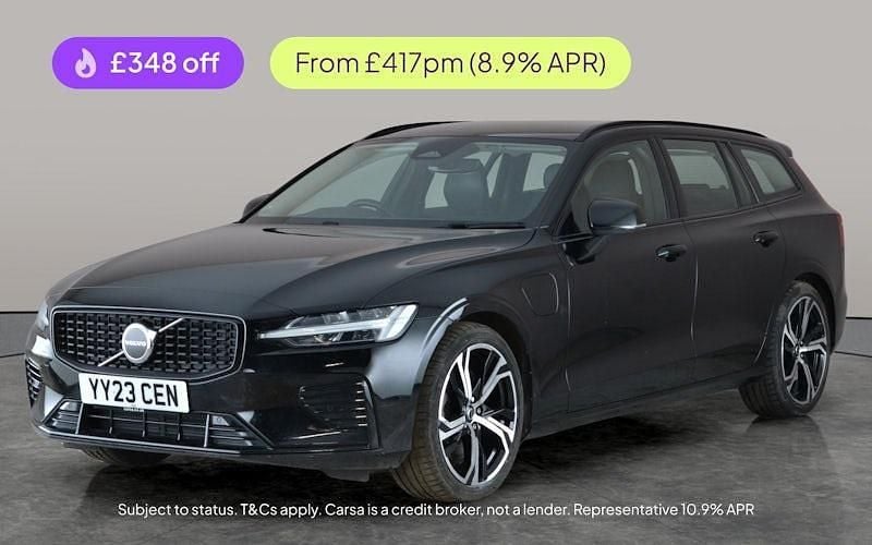Black Used 2023 Volvo V60 Plus Estate | £25,096 (Good price) - Image 1/3