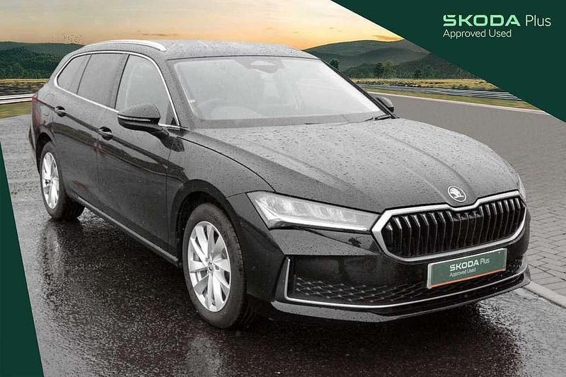 Black Used 2024 Skoda Superb SE Technology Estate | £30,980 (Expensive) - Image 1/4