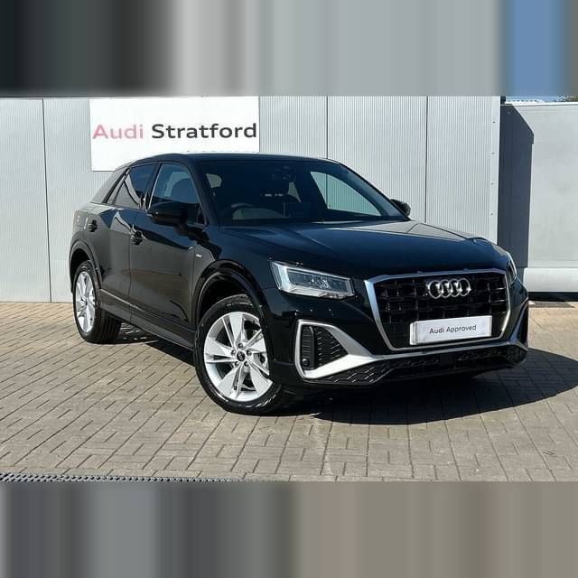 Mythos black metallic Used 2025 Audi Q2 S-Line SUV | £31,950 (Expensive) - Image 1/4