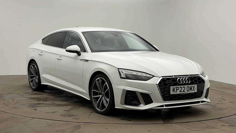 White Used 2022 Audi A5 Sportback S-Line Hatchback | £27,397 (Fair price) - Image 1/4