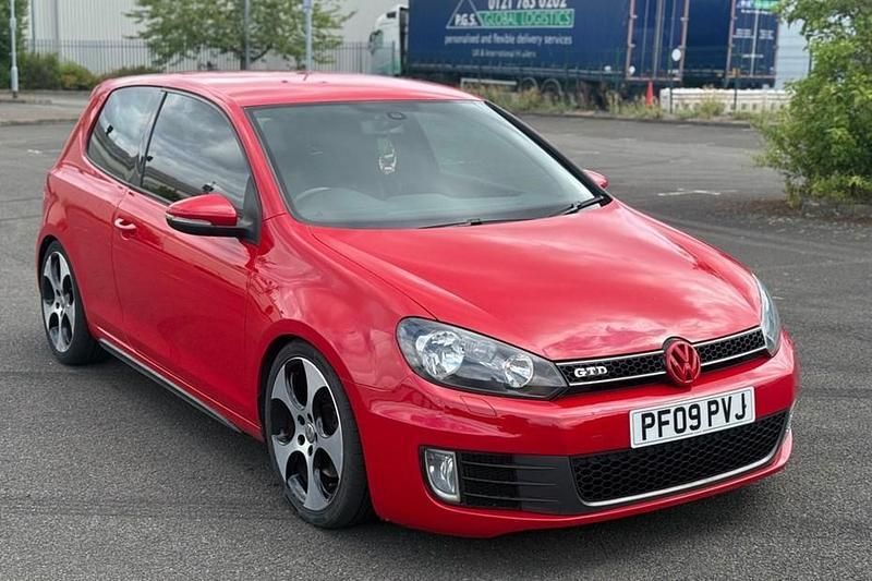 Red Used 2009 VW Golf VI GTD Hatchback | £3,495 (Good price) - Image 1/1