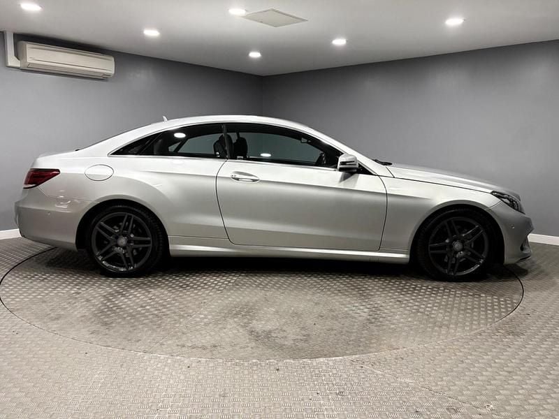 Used Mercedes E220 AMG line 177 HP (130 kW) 2016 Silver Coupe