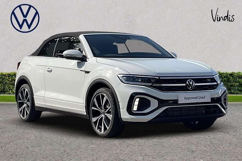 White Used 2025 VW T-Roc Cabriolet R-line Cabriolet | £33,679 (Expensive) - Image 1/2
