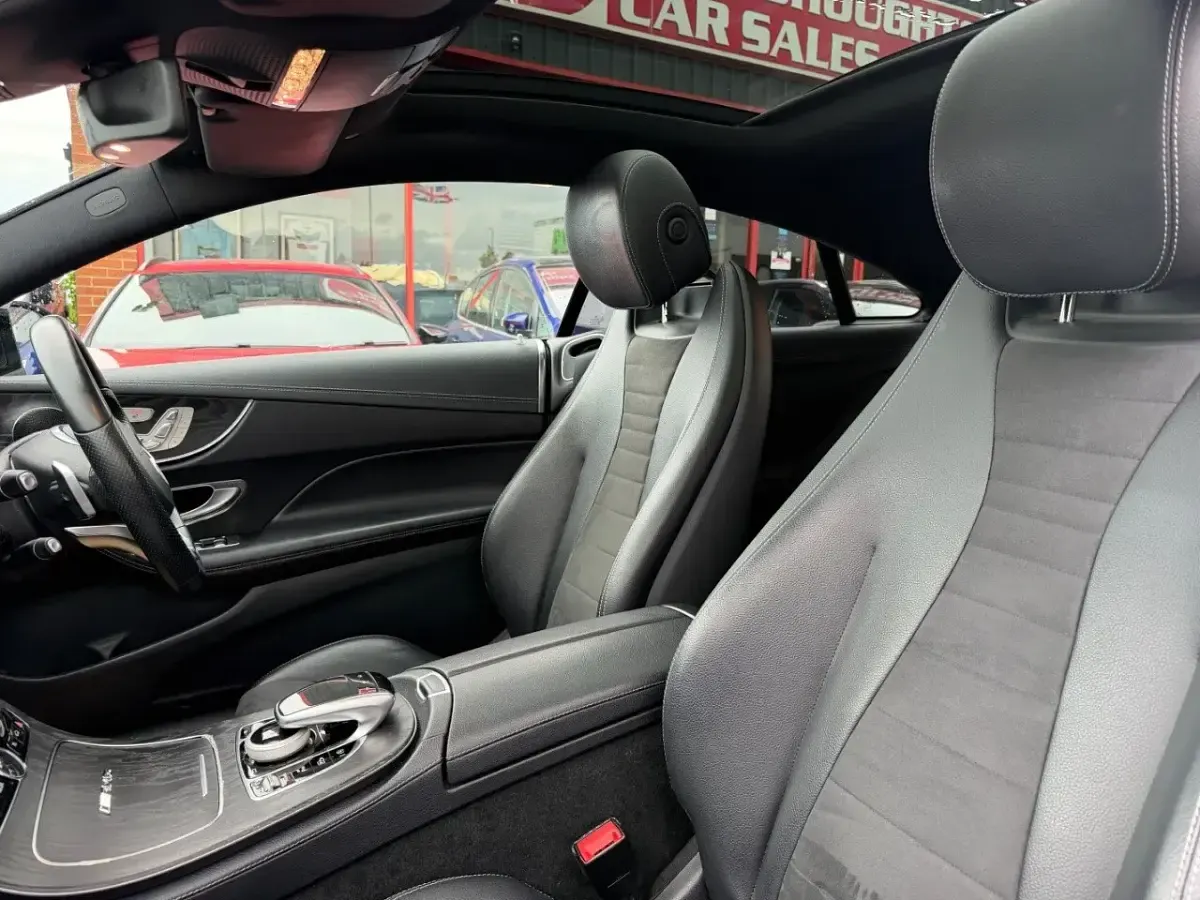 Used Mercedes E220 AMG Line Premium 194 HP (142 kW) 2018 White Coupe