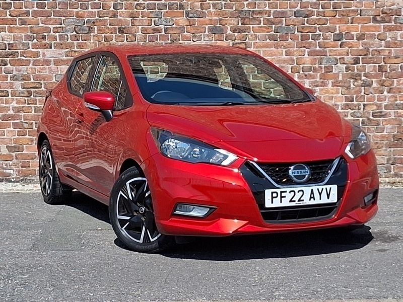 Red Used 2022 Nissan Micra Acenta Hatchback | £15,998 (A bit pricey) - Image 1/4