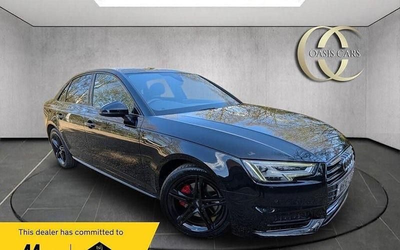 Used Audi A4 S-Line 190 HP (139 kW) 2018 Black Sedan