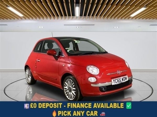 Red Used 2015 Fiat 500 Lounge Hatchback | £5,199 (Fair price) - Image 1/1