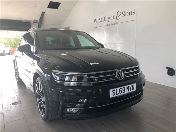 Black Used 2018 VW Tiguan R-line SUV | £18,495 (Good price) - Image 1/1