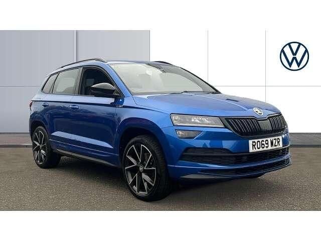 Blue Used 2019 Skoda Karoq SportLine SUV | £20,810 (Fair price) - Image 1/4