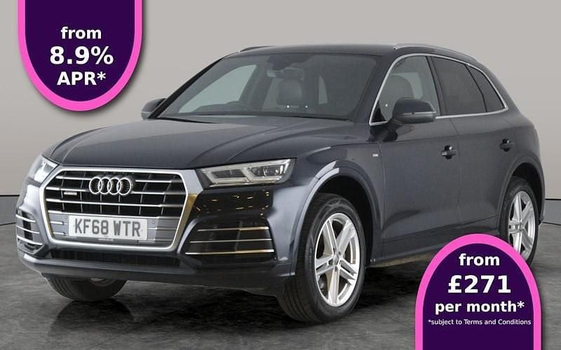 Blue Used 2019 Audi Q5 S-Line SUV | £18,233 (Super price) - Image 1/3