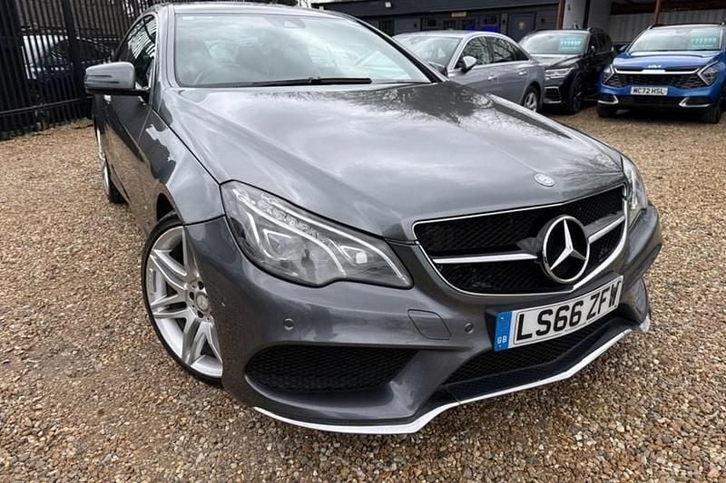 Used Mercedes E220 AMG line 177 HP (130 kW) 2016 Grey Coupe