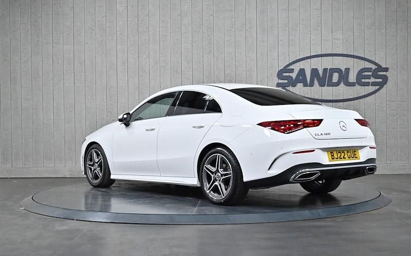 Used Mercedes CLA180 AMG line 136 HP (100 kW) 2022 White Sedan
