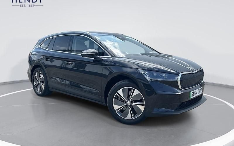 Black magic pearl effect Used 2024 Skoda Enyaq iV SUV | £27,799 (Fair price) - Image 1/4