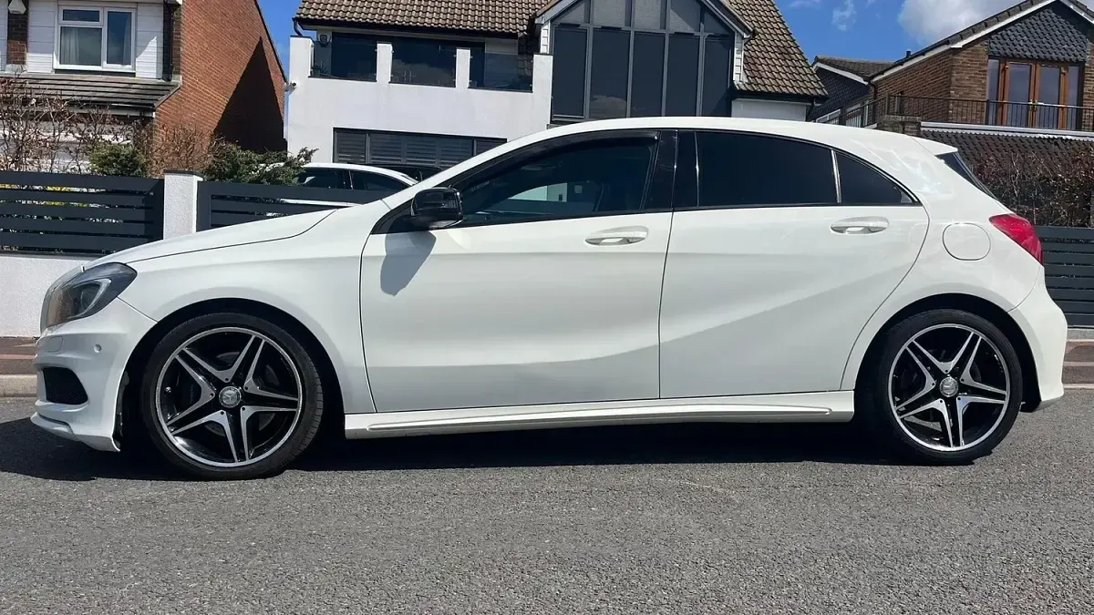 Used Mercedes A220 AMG 170 HP (125 kW) 2015 White Hatchback