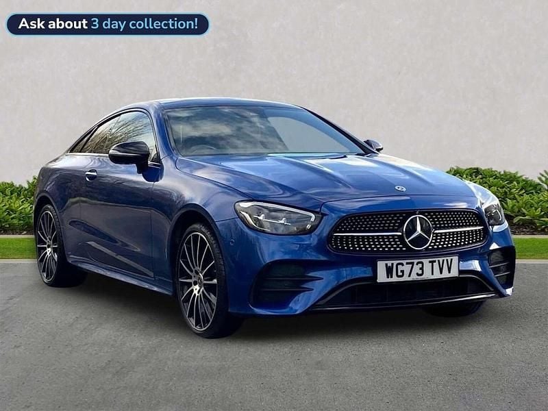Used Mercedes E300 AMG line 2023 Blue Coupe