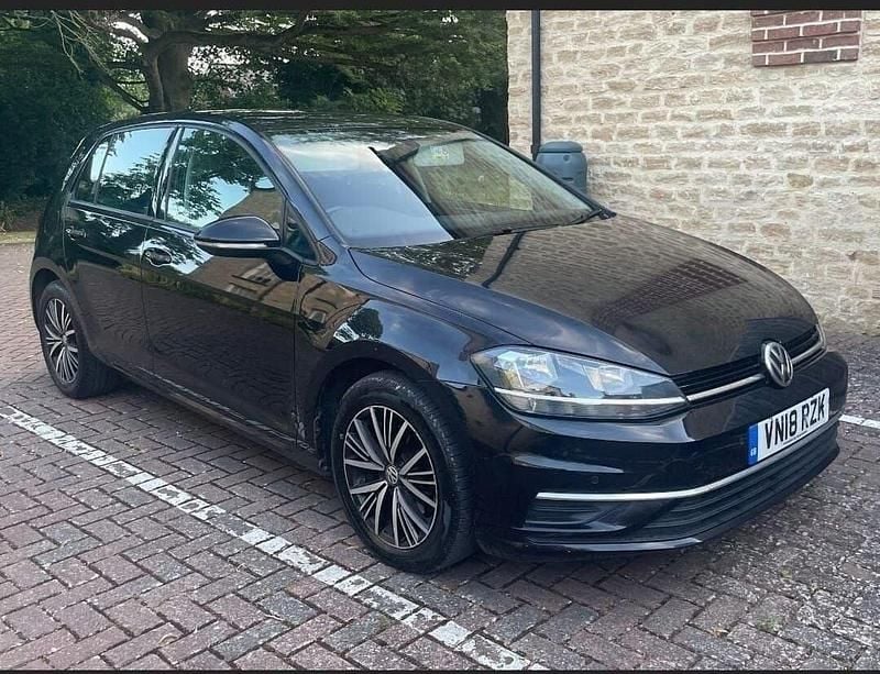 Black Used 2018 VW Golf VII SE Hatchback | £9,988 (Fair price) - Image 1/4