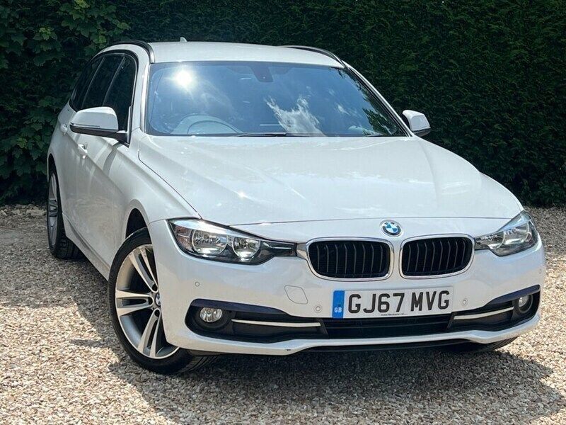 White Used 2017 BMW 320 Sport Line Estate | £12,997 (Good price) - Image 1/3