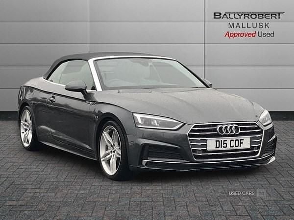 Used Audi A5 Cabriolet S-Line 190 HP (139 kW) 2019 Grey Cabriolet