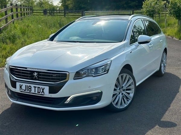 White Used 2018 Peugeot 508 GT Estate | £11,650 (Fair price) - Image 1/1