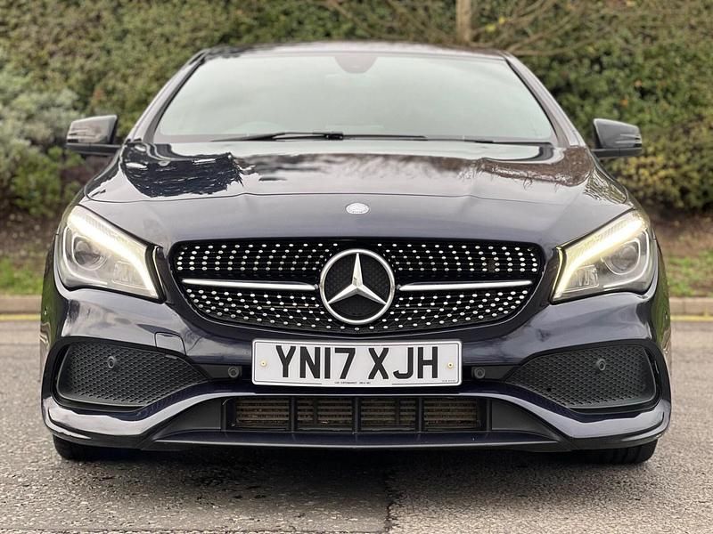 Used Mercedes CLA180 AMG line 122 HP (89 kW) 2017 Blue Sedan