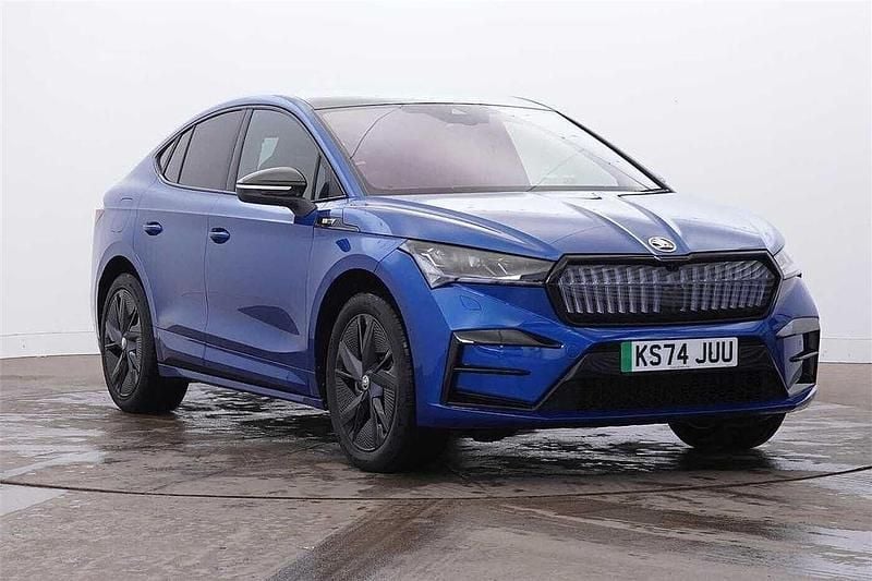 Race blue metallic New 2025 Skoda Enyaq iV vRS SUV | £37,990 (Fair price) - Image 1/4