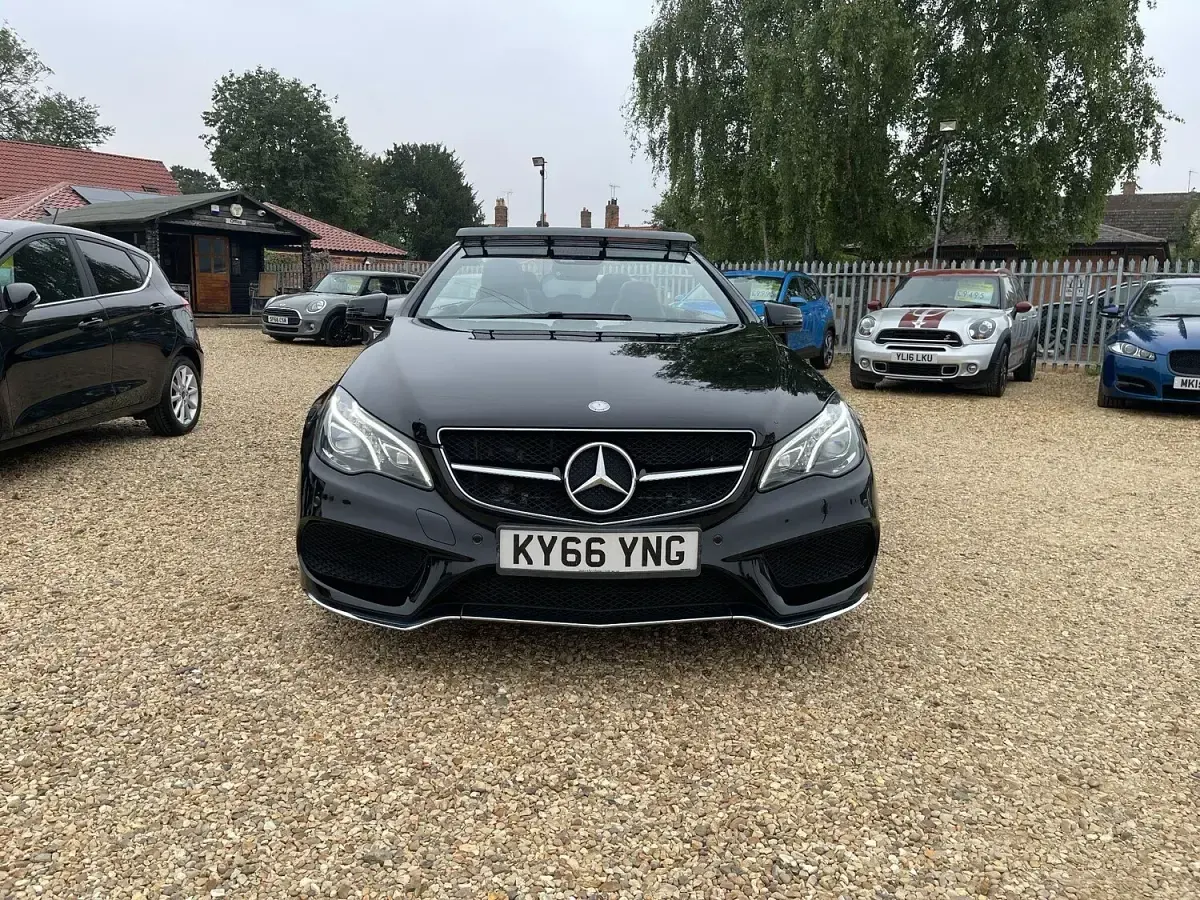 Used Mercedes E220 AMG line 2016 Black Cabriolet
