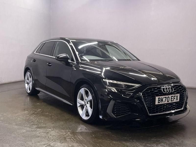 Black Used 2020 Audi A3 Sportback S-Line Hatchback | £19,999 (Fair price) - Image 1/4