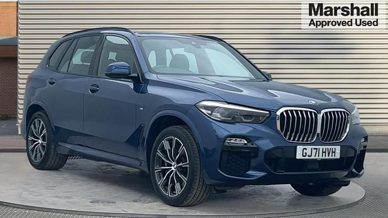 Blue Used 2021 BMW X5 M M Sport SUV | £38,290 (Fair price) - Image 1/4