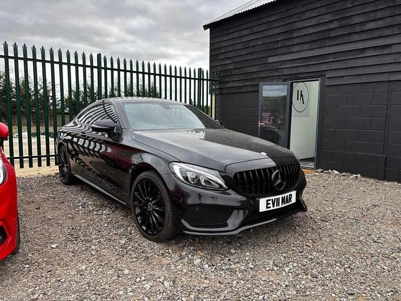 Black Used 2017 Mercedes C200 AMG line Coupe | £12,495 (Fair price) - Image 1/4