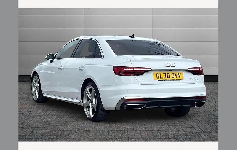 Used Audi A4 S-Line 204 HP (150 kW) 2020 White Sedan