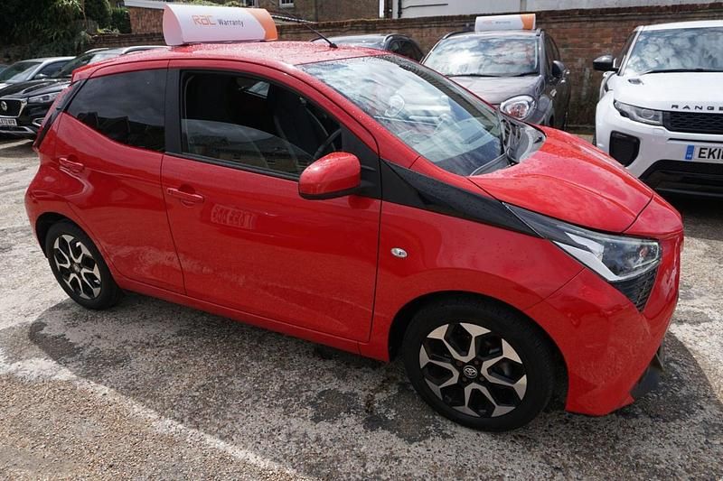 Red Used 2018 Toyota Aygo X-plore Hatchback | £7,650 (Fair price) - Image 1/4