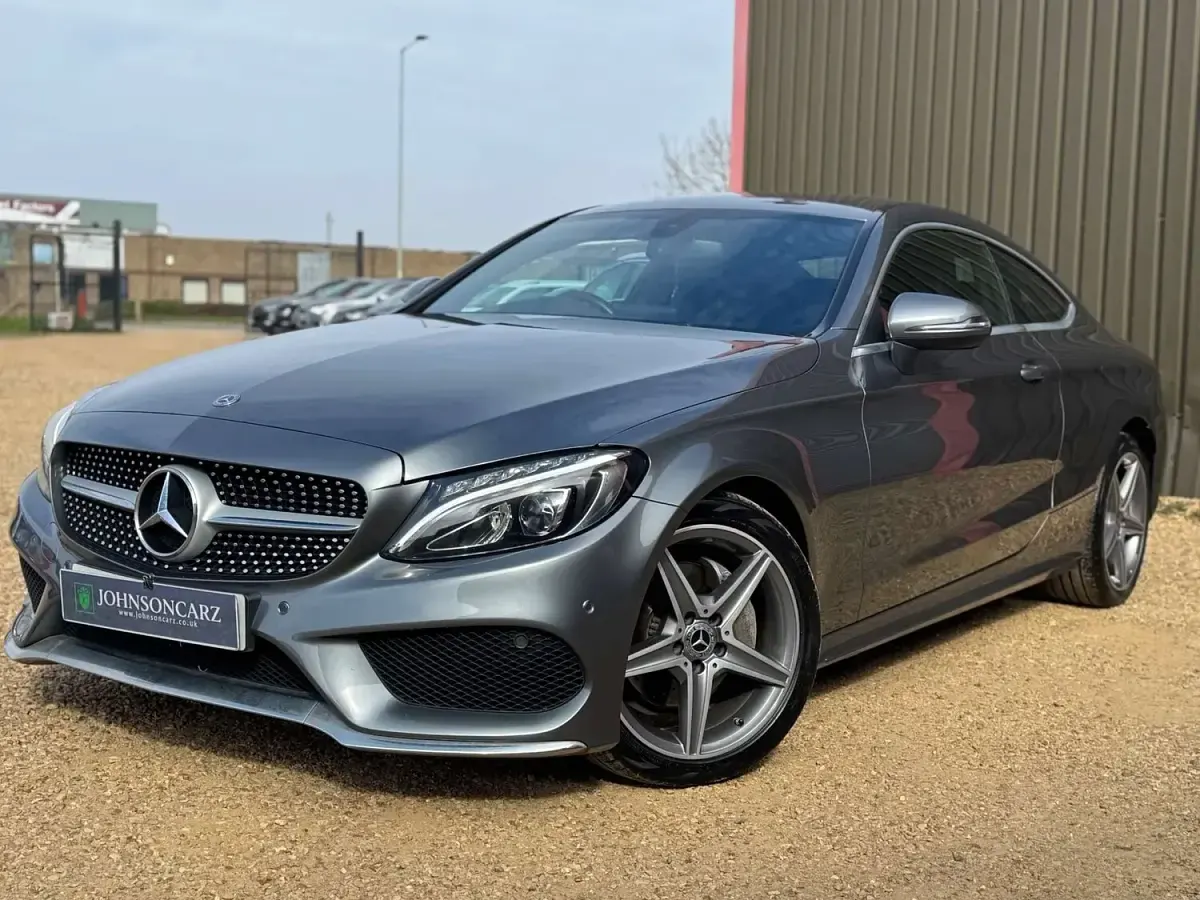Used Mercedes C220 AMG line 2018 Grey Coupe