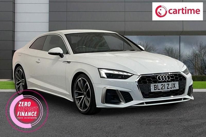 Used Audi A5 S-Line 150 HP (110 kW) 2021 White Coupe