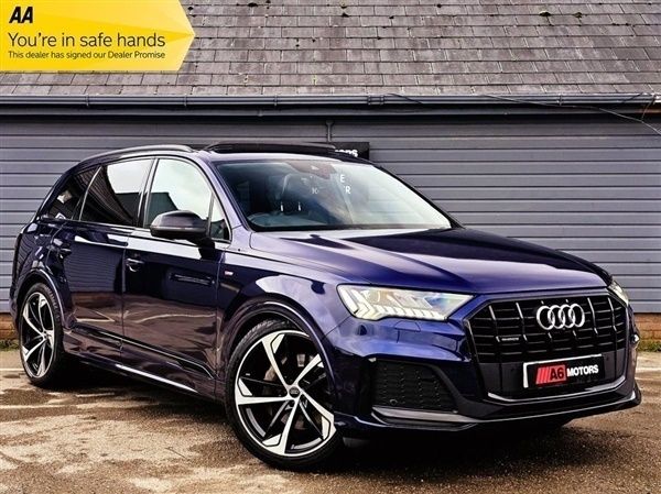 Blue Used 2020 Audi Q7 Black Edition SUV | £39,890 (Expensive) - Image 1/1